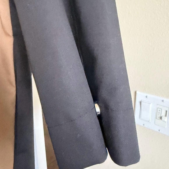 COS Two-Tone Trench Coat in Black and Brown - Picture 6 of 6